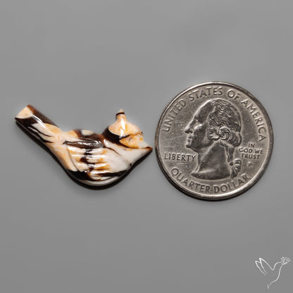 Peanut Wood Jasper Bird Carving