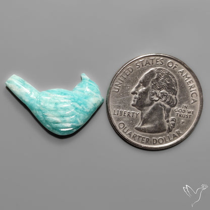 Madagascar Amazonite Bird Carving