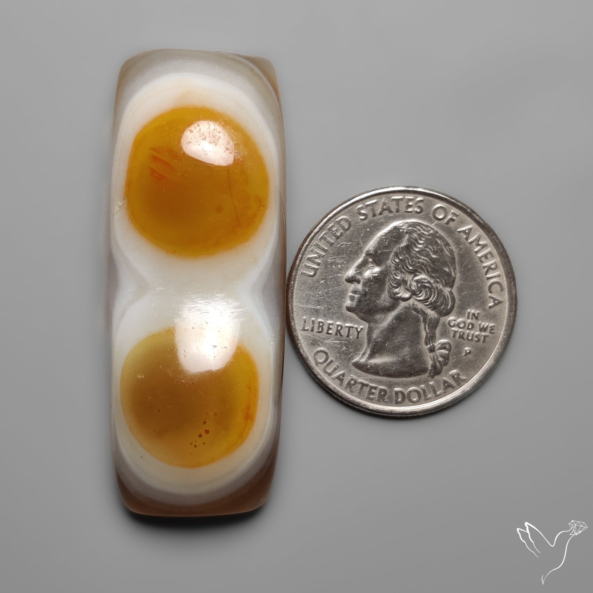 Naturally Occuring Eye Banded Agate