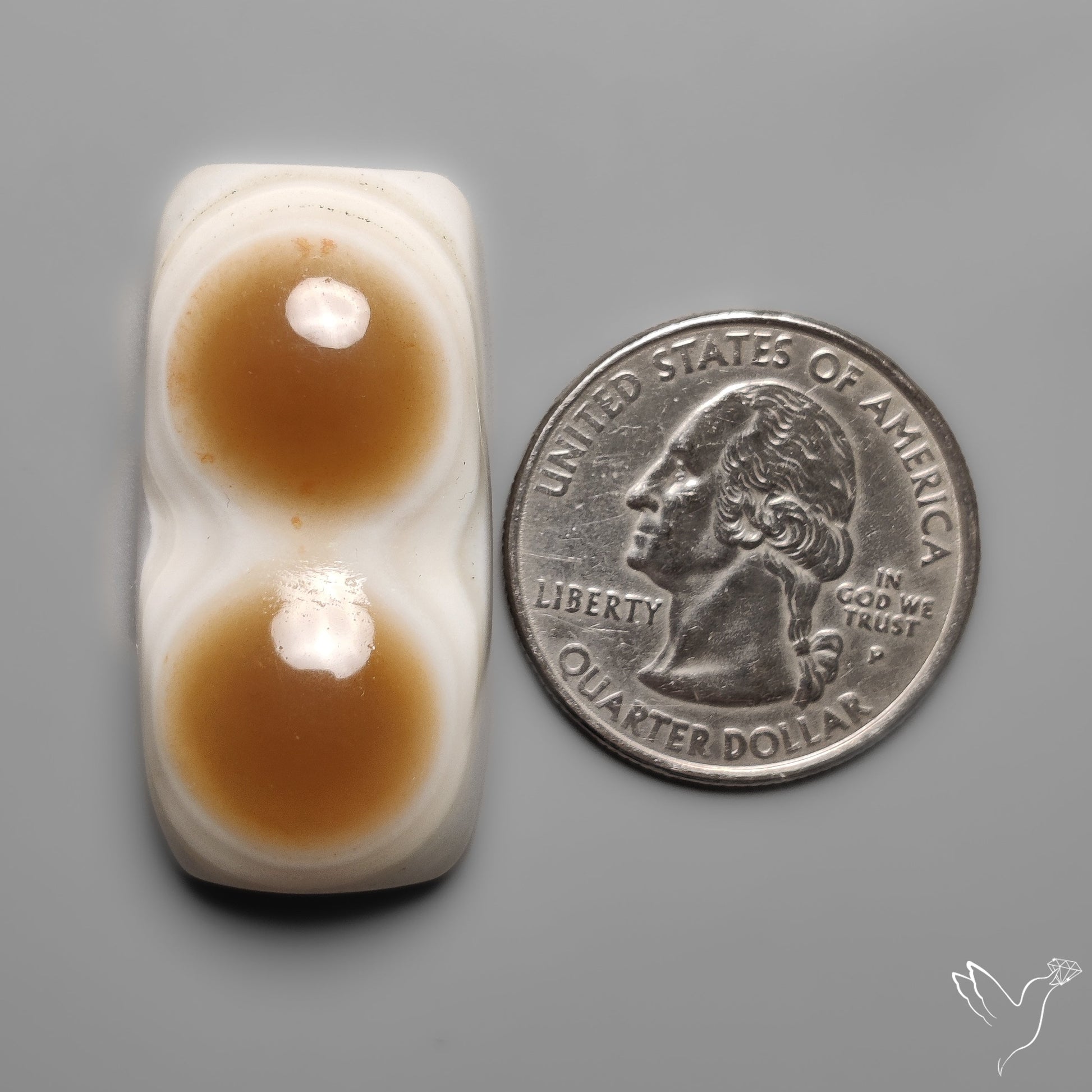 Naturally Occuring Eye Banded Agate