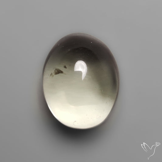 Rare Prasiolite Cabochon aka Green Amethyst High Dome