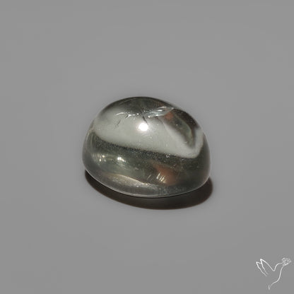 Rare Prasiolite Cabochon aka Green Amethyst High Dome