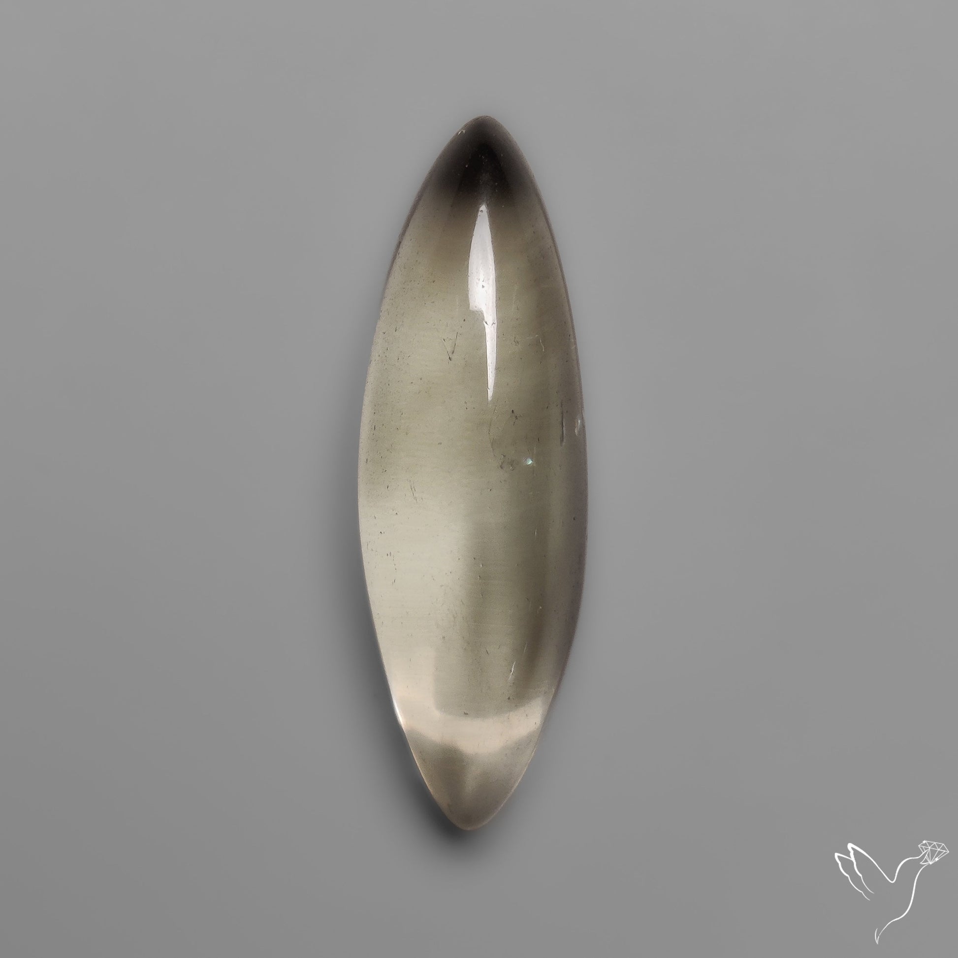 Rare Prasiolite Cabochon aka Green Amethyst High Dome