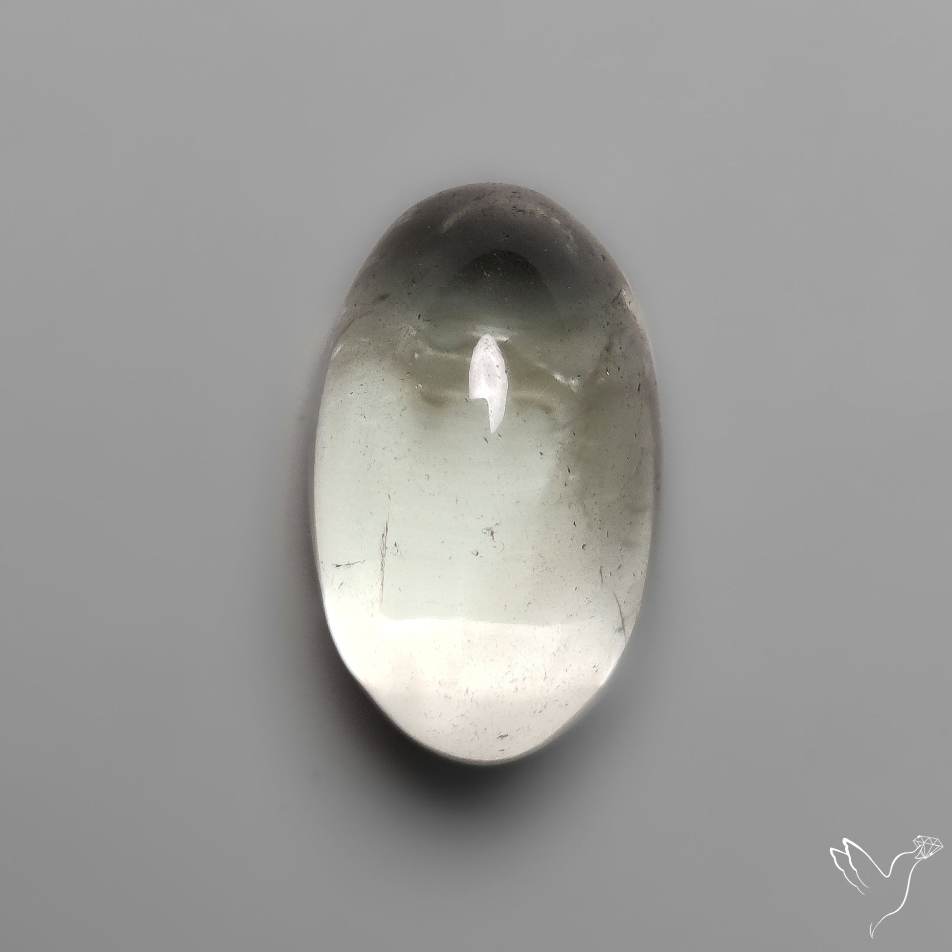 Rare Prasiolite Cabochon aka Green Amethyst High Dome