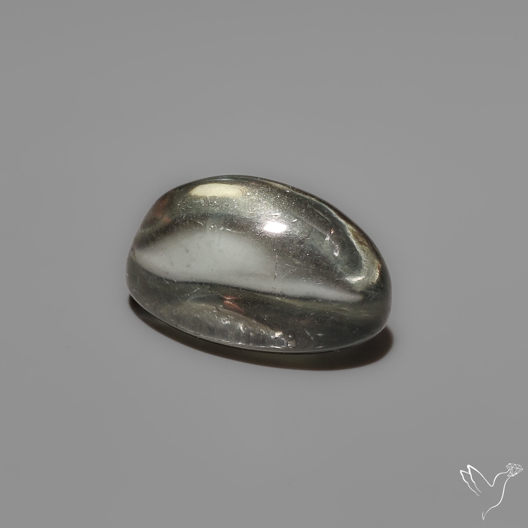 Rare Prasiolite Cabochon aka Green Amethyst High Dome