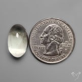 Rare Prasiolite Cabochon aka Green Amethyst High Dome