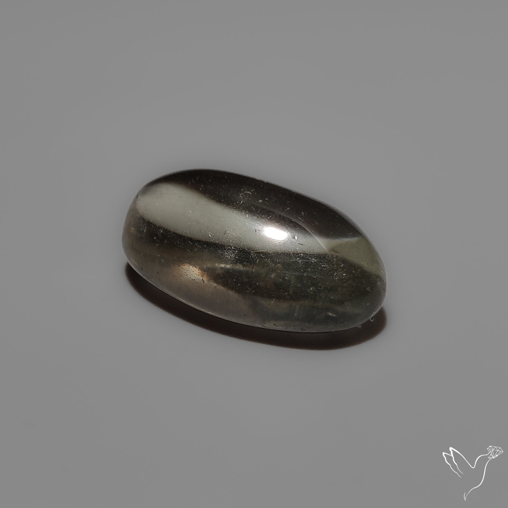 Rare Prasiolite Cabochon aka Green Amethyst High Dome