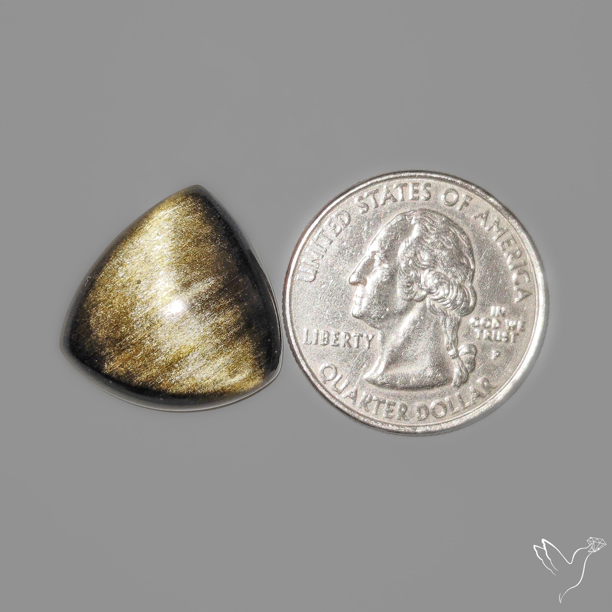 Goldsheen Obsidian Cabochon