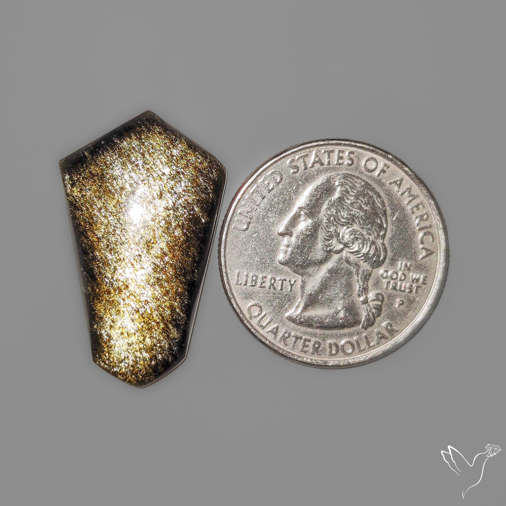 Goldsheen Obsidian Cabochon