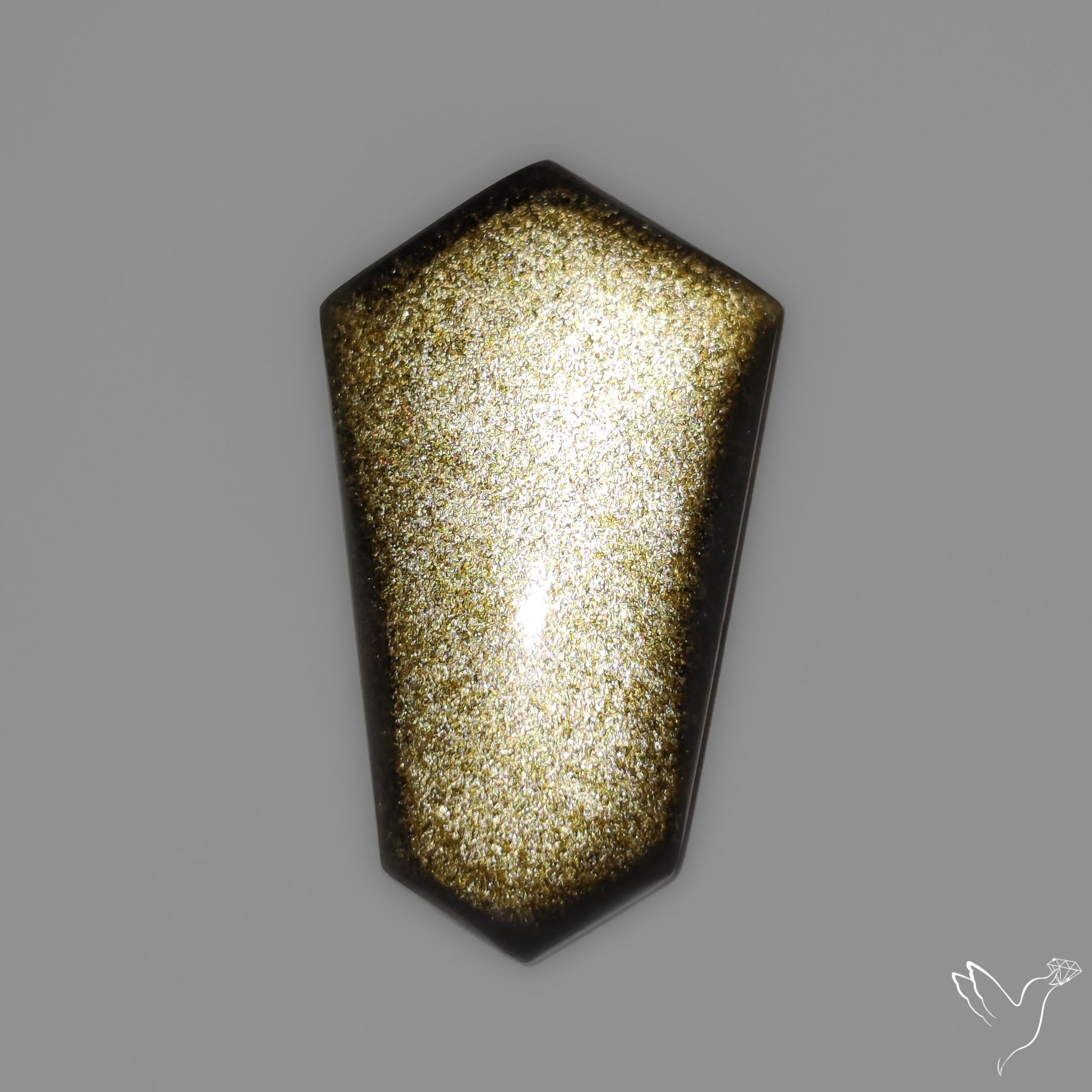 Goldsheen Obsidian Cabochon