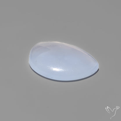 Namibian Blue Chalcedony Cabochon Gemmy
