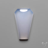 Namibian Blue Chalcedony Cabochon Gemmy