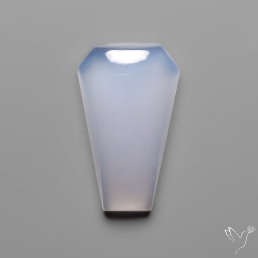 Namibian Blue Chalcedony Cabochon Gemmy