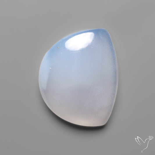 Namibian Blue Chalcedony Cabochon Gemmy