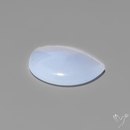 Namibian Blue Chalcedony Cabochon Gemmy