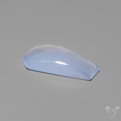 Namibian Blue Chalcedony Cabochon Gemmy