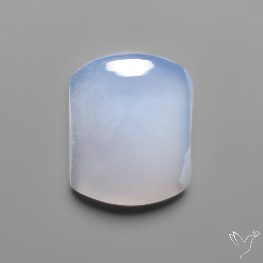 Namibian Blue Chalcedony Cabochon Gemmy