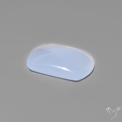 Namibian Blue Chalcedony Cabochon Gemmy