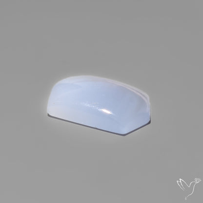 Namibian Blue Chalcedony Cabochon Gemmy