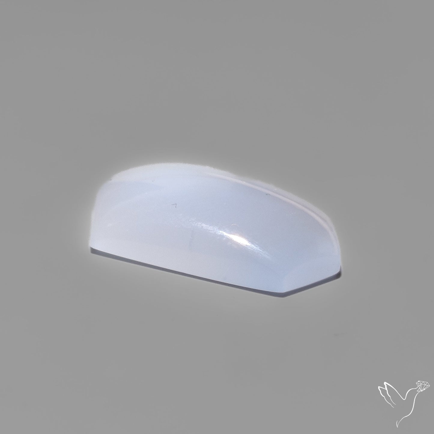 Namibian Blue Chalcedony Cabochon Gemmy