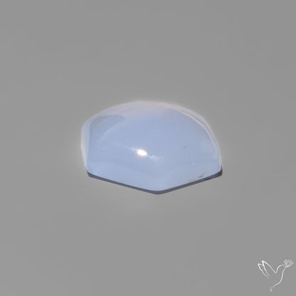 Namibian Blue Chalcedony Cabochon Gemmy