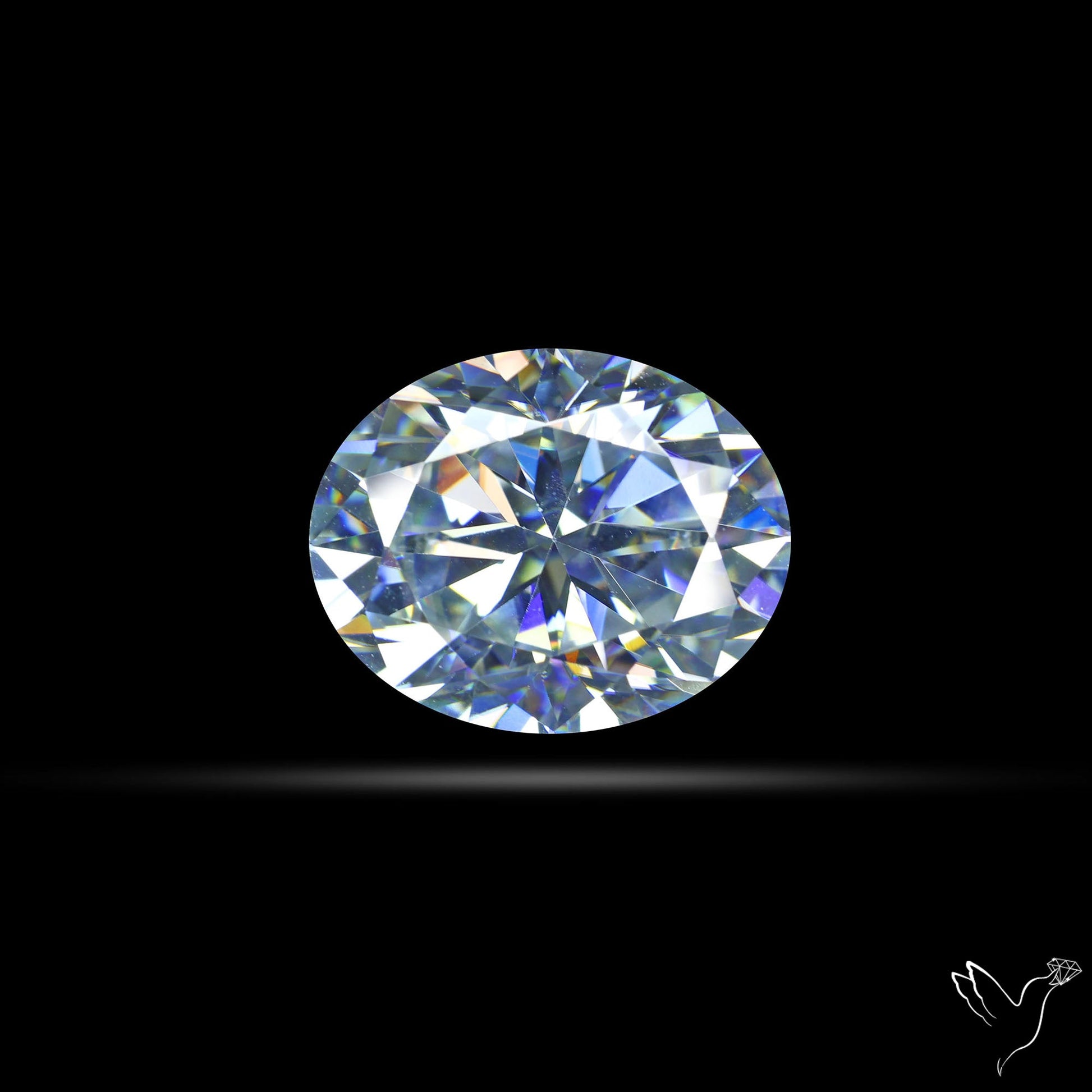 Diamond Cut Faceted Moissanite
