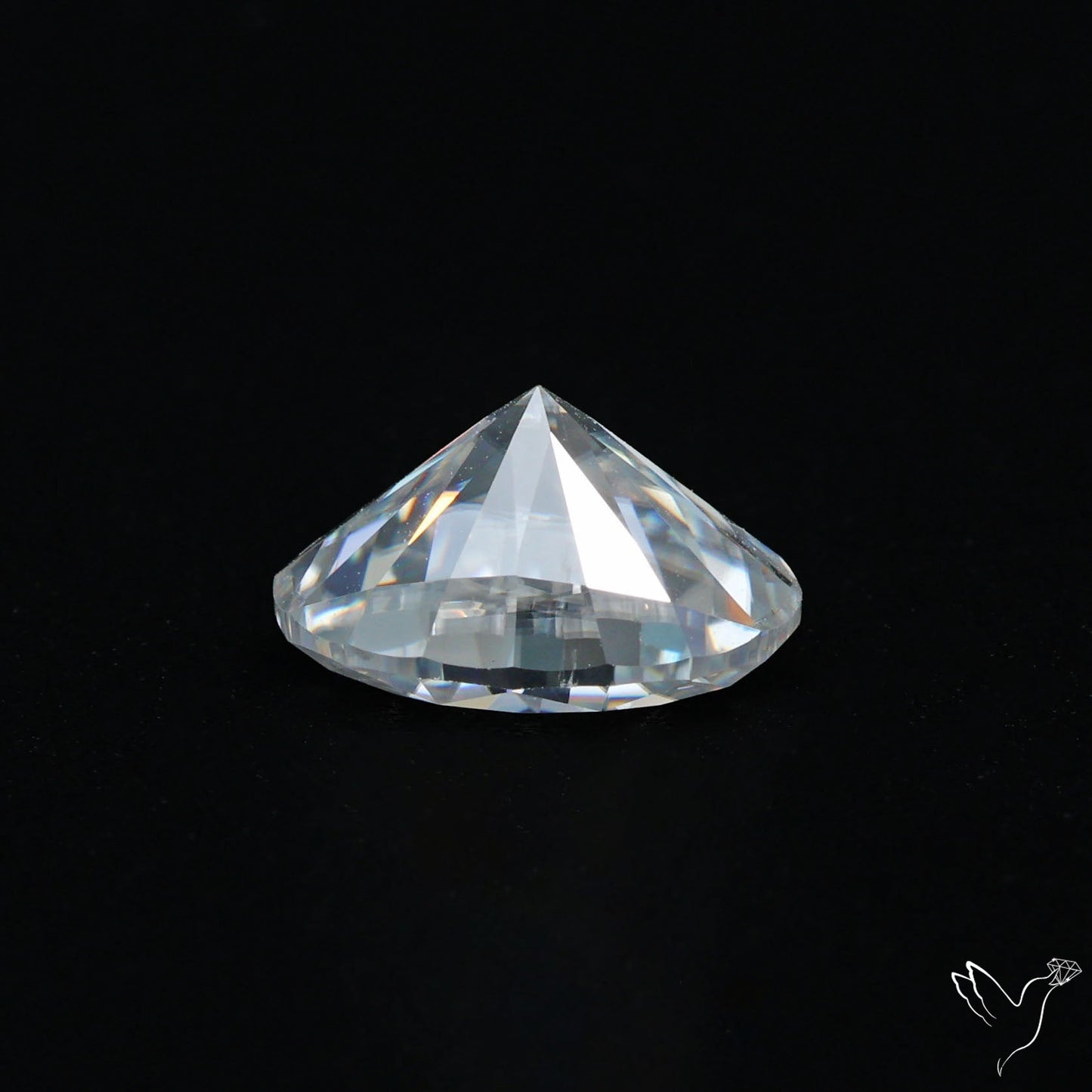 Diamond Cut Faceted Moissanite