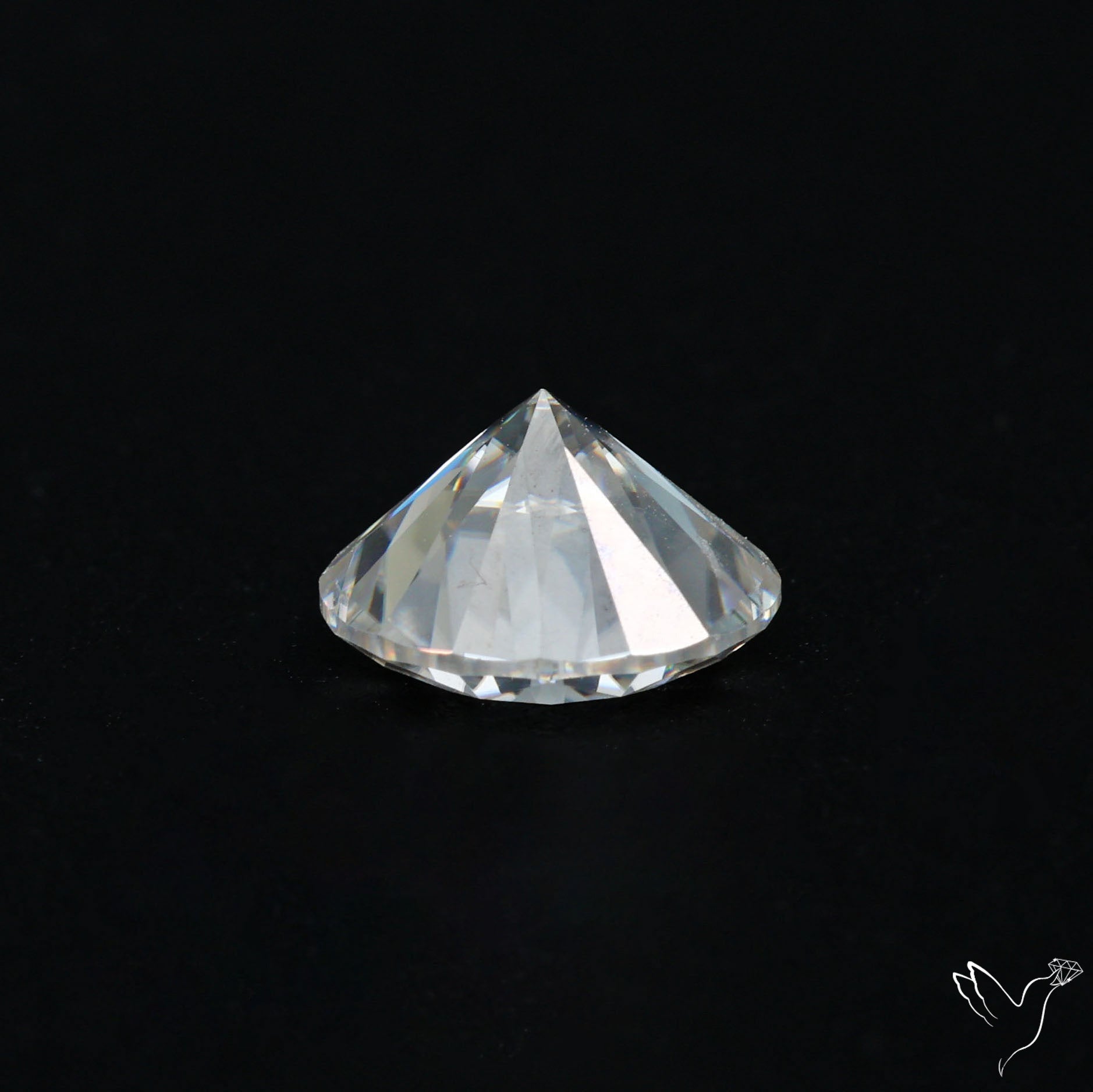 Diamond Cut Faceted Moissanite