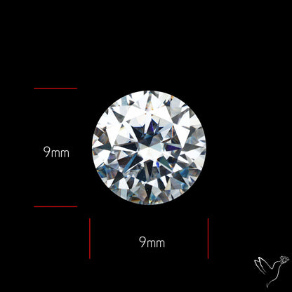 Diamond Cut Faceted Moissanite