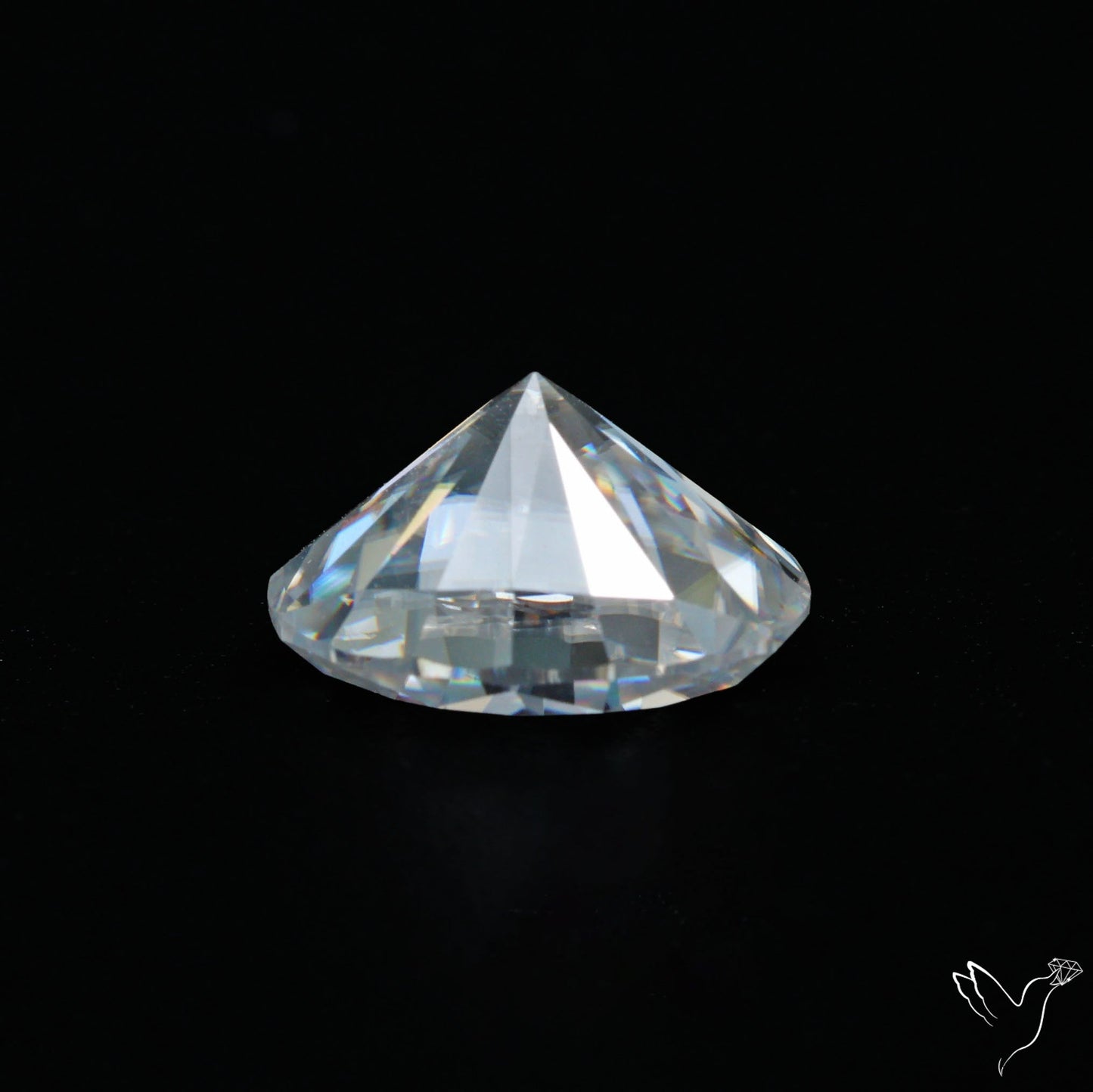 Diamond Cut Faceted Moissanite