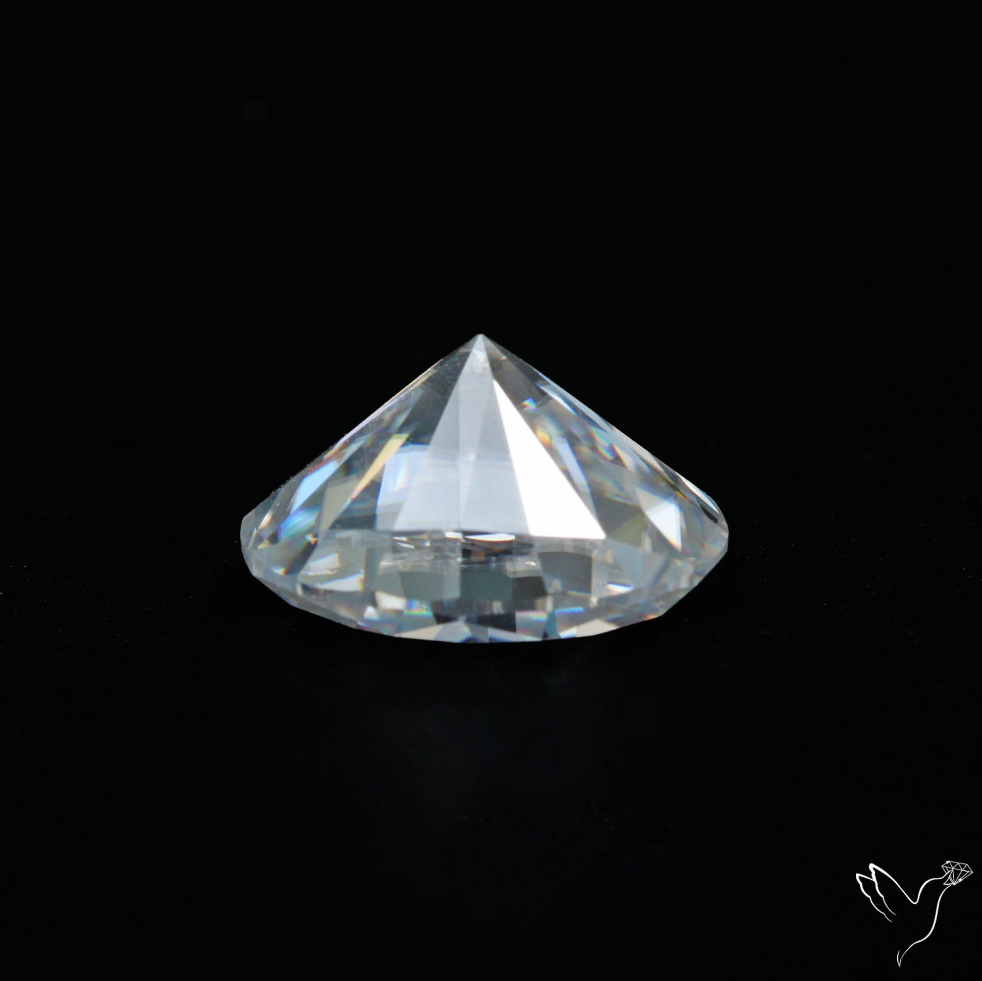 Diamond Cut Faceted Moissanite