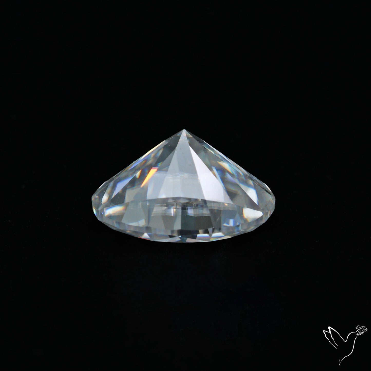 Diamond Cut Faceted Moissanite