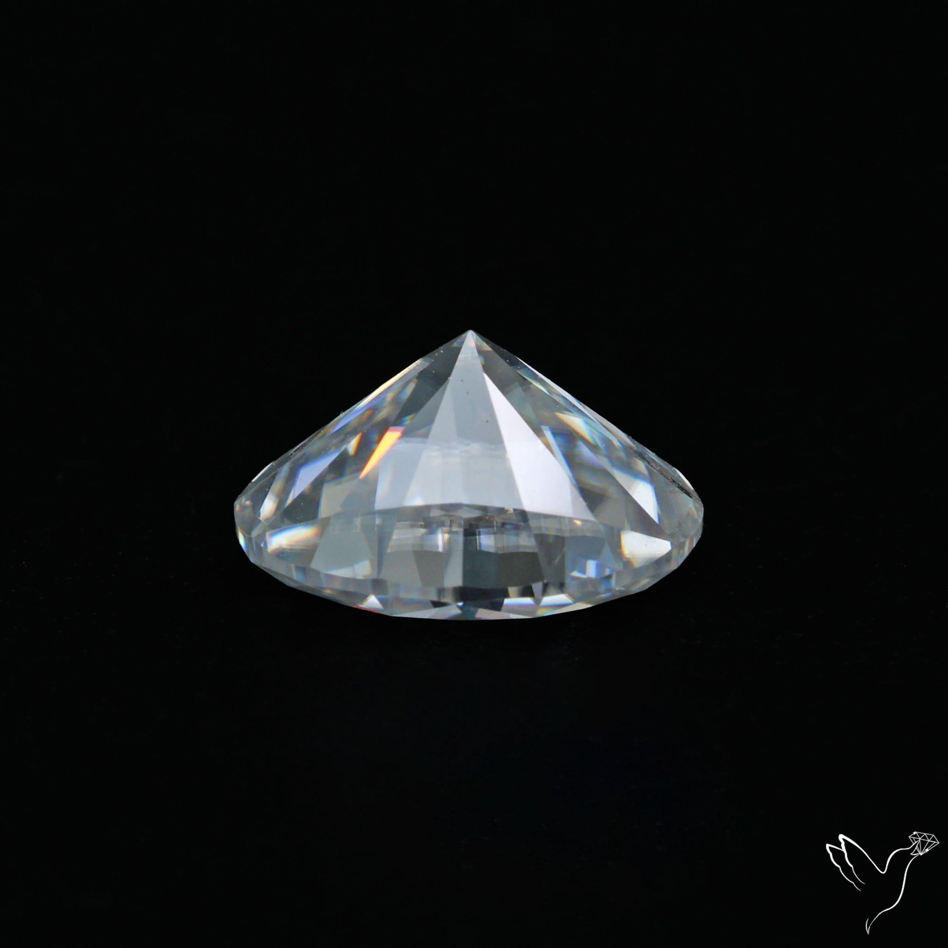 Diamond Cut Faceted Moissanite