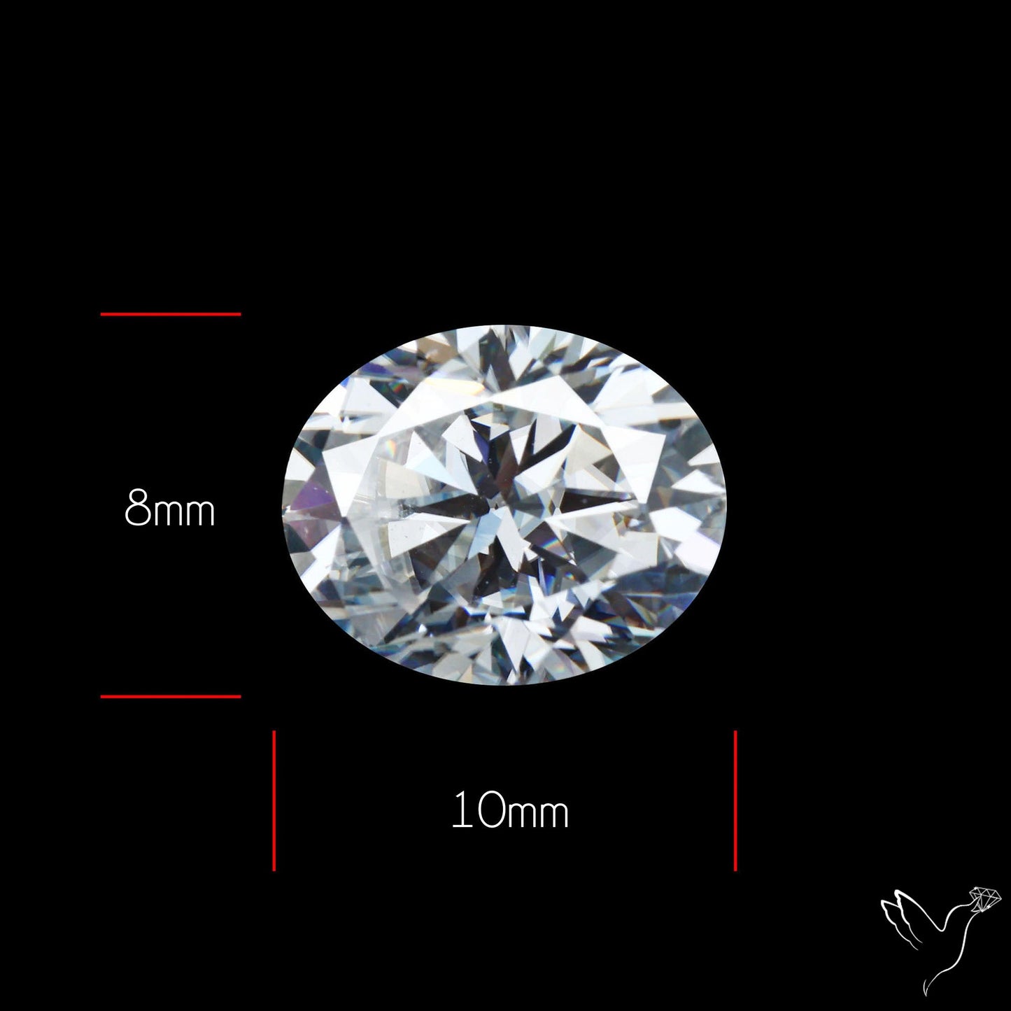 Diamond Cut Faceted Moissanite