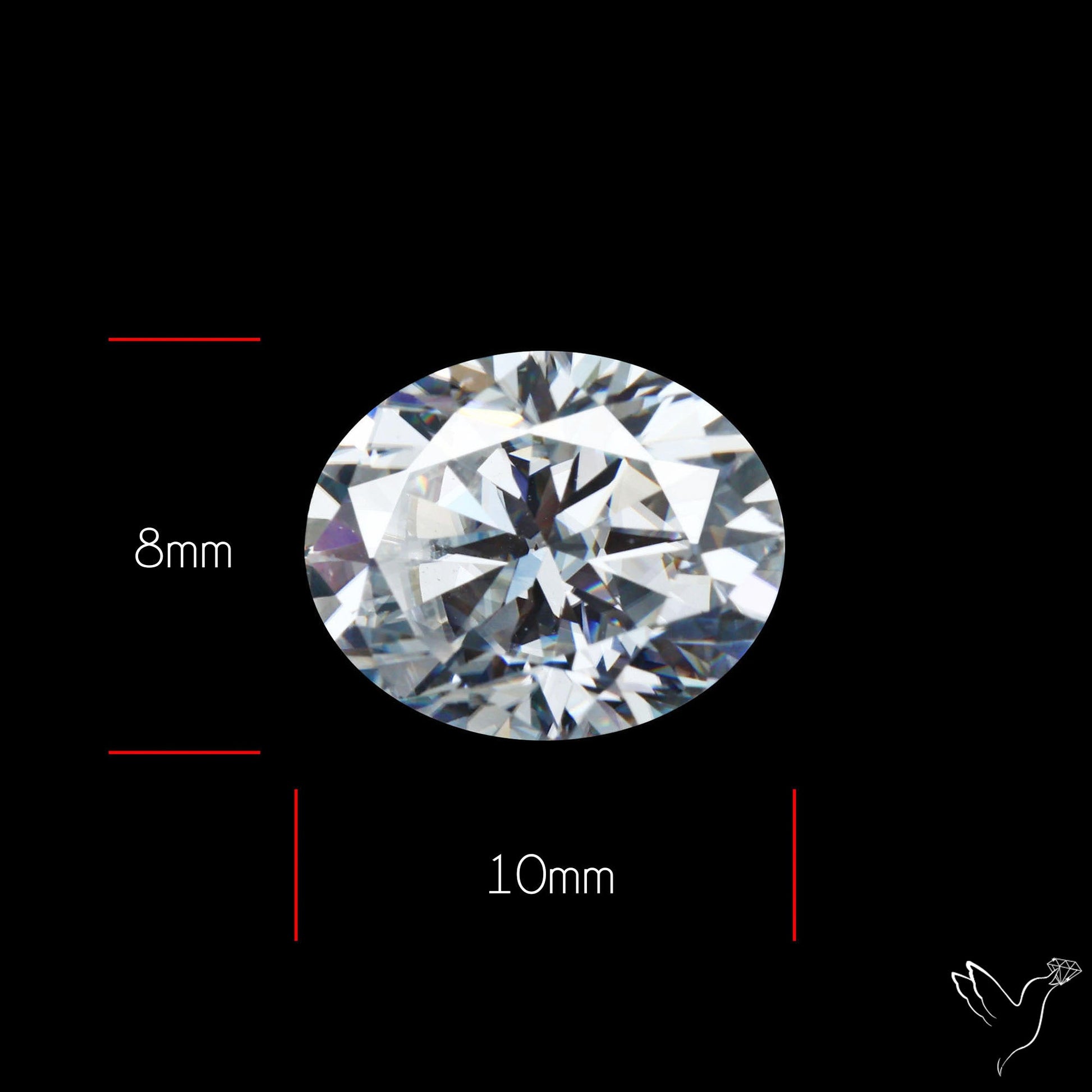 Diamond Cut Faceted Moissanite