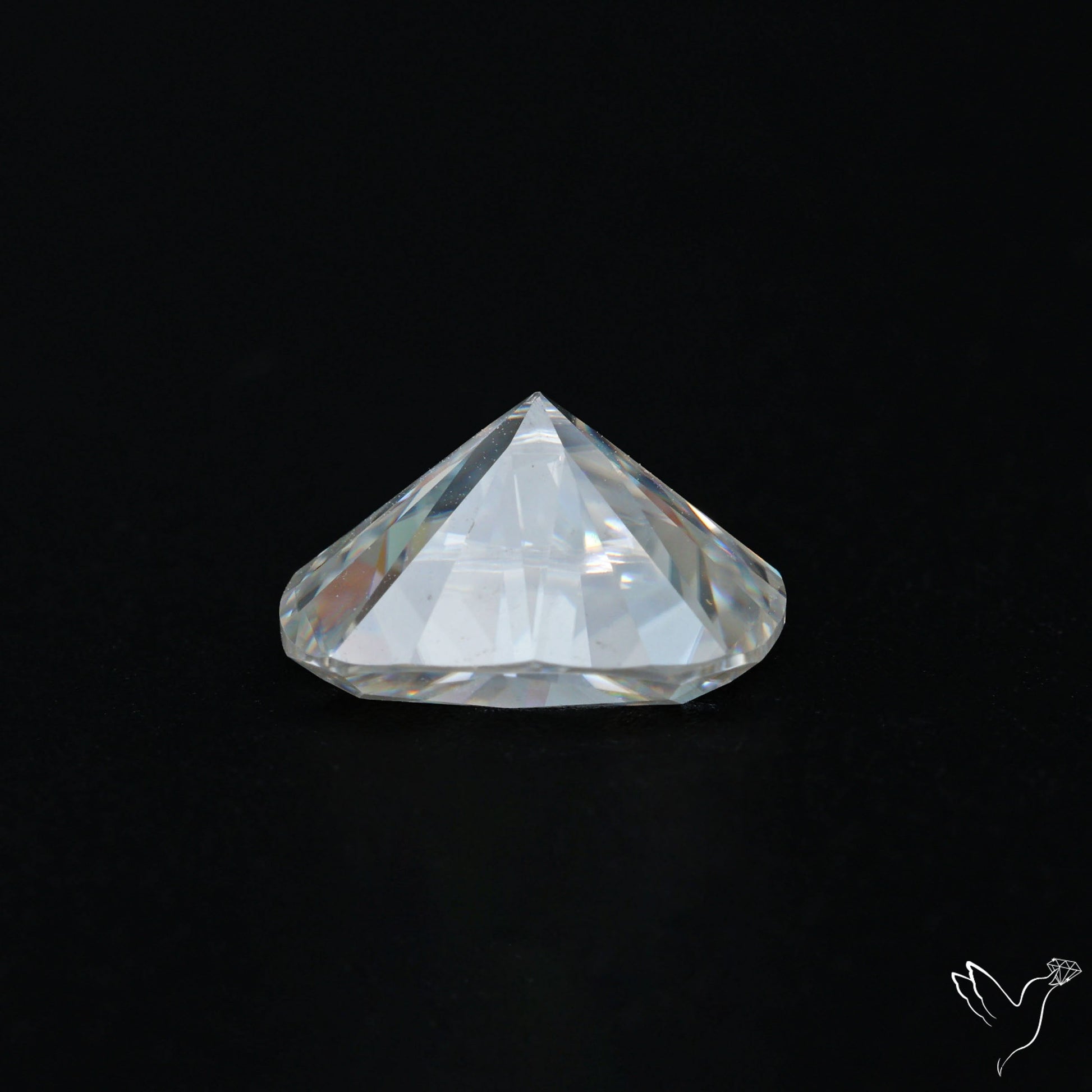 Diamond Cut Faceted Moissanite