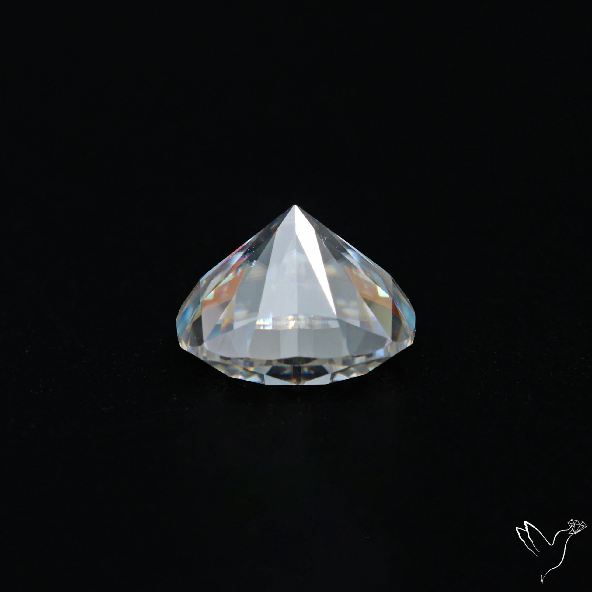 Diamond Cut Faceted Moissanite