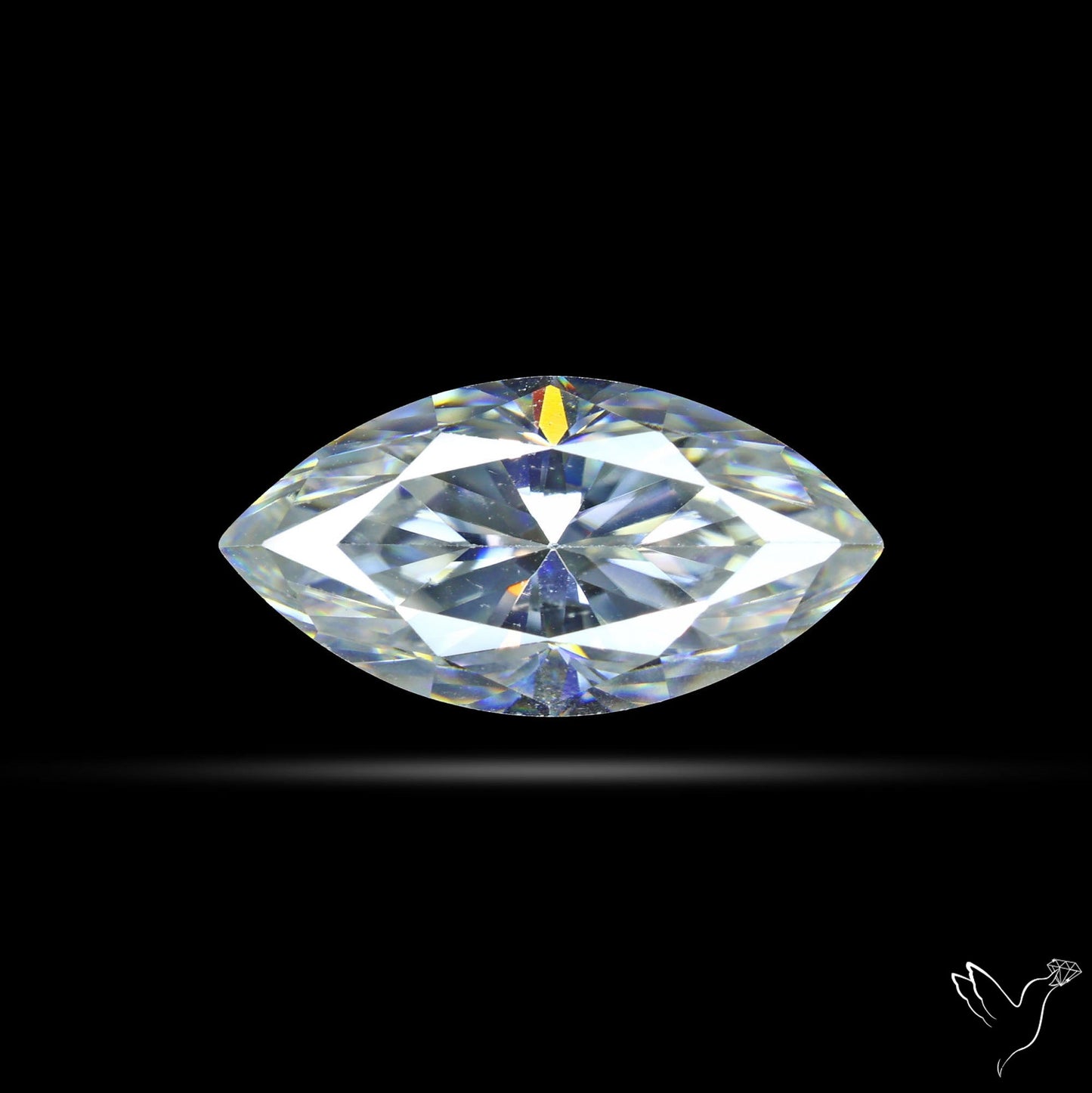 Diamond Cut Faceted Moissanite