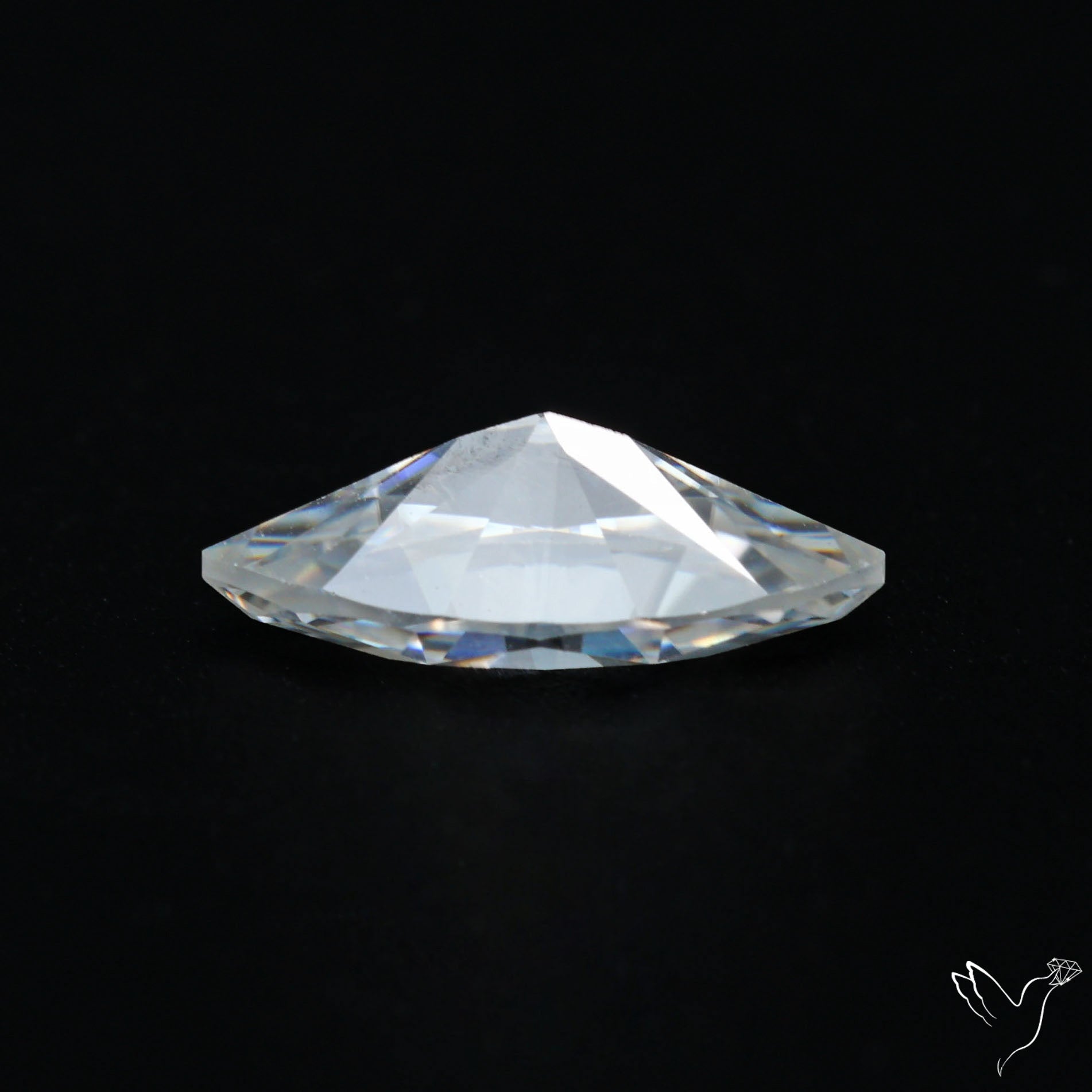 Diamond Cut Faceted Moissanite