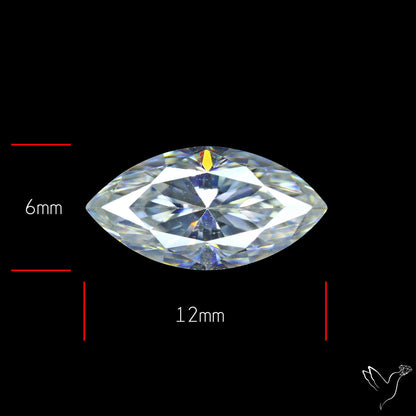Diamond Cut Faceted Moissanite