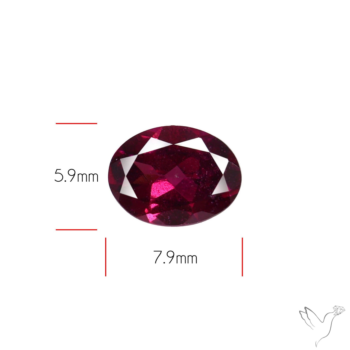Gem Rhodolite Garnet Faceted