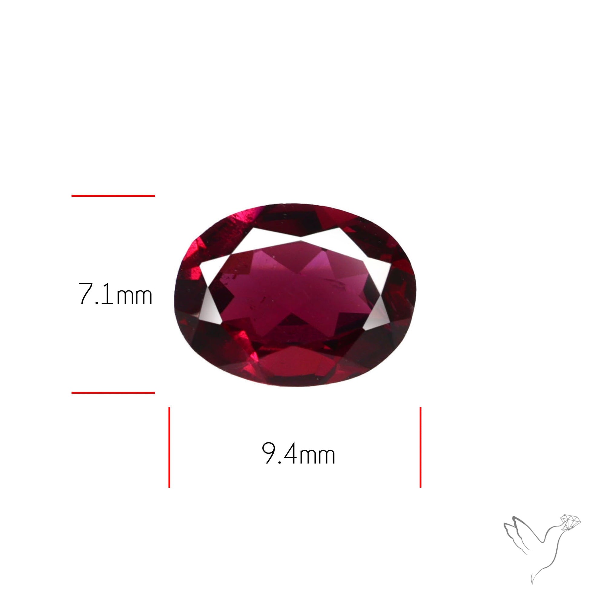 Gem Rhodolite Garnet Faceted