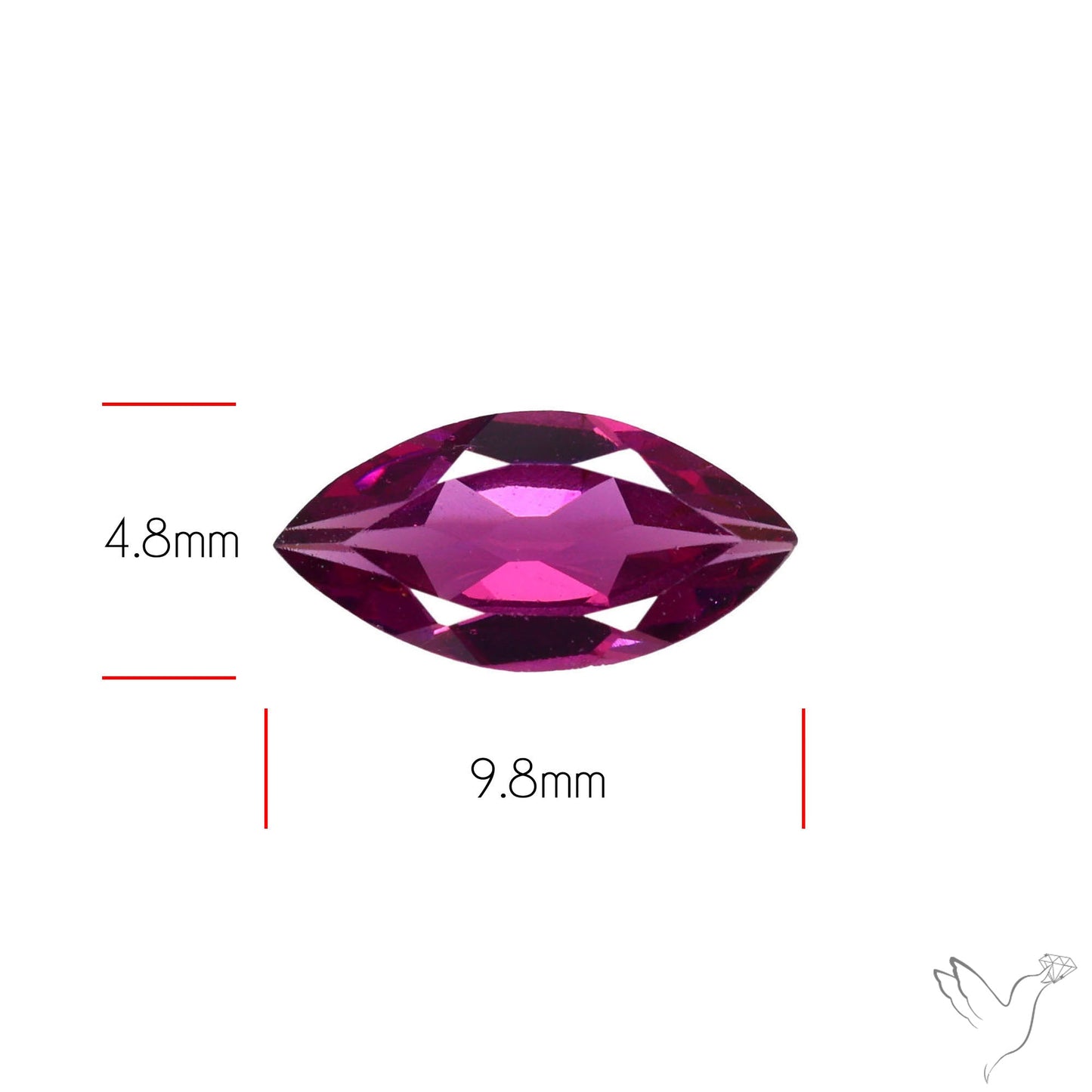 Gem Rhodolite Garnet Faceted