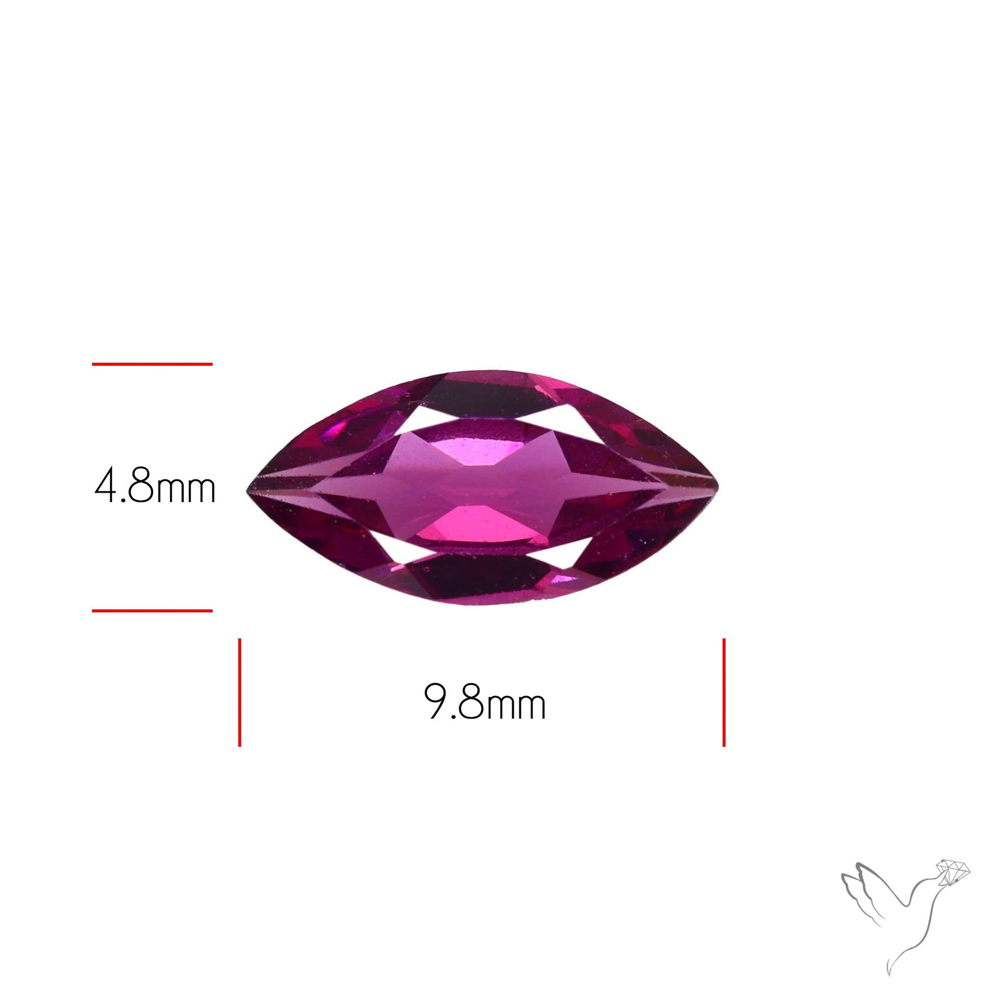 Gem Rhodolite Garnet Faceted
