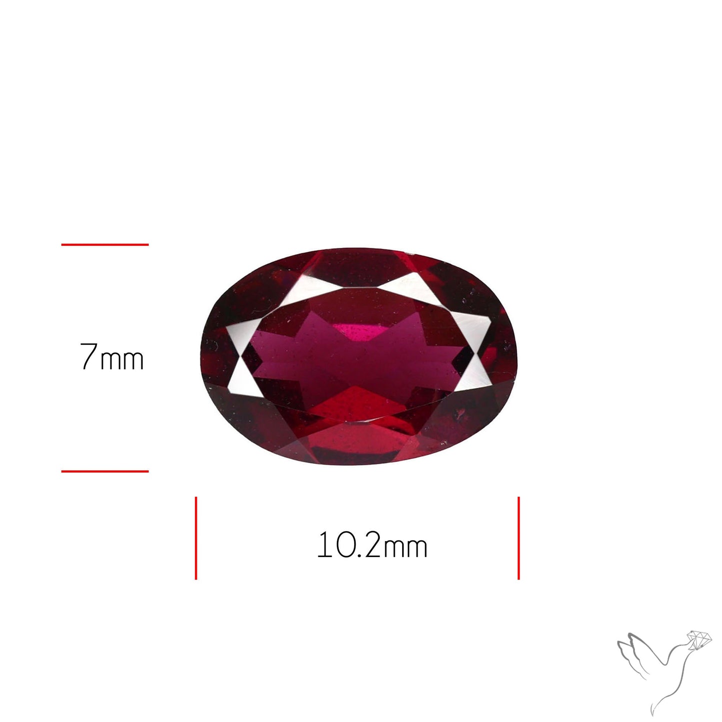 Gem Rhodolite Garnet Faceted