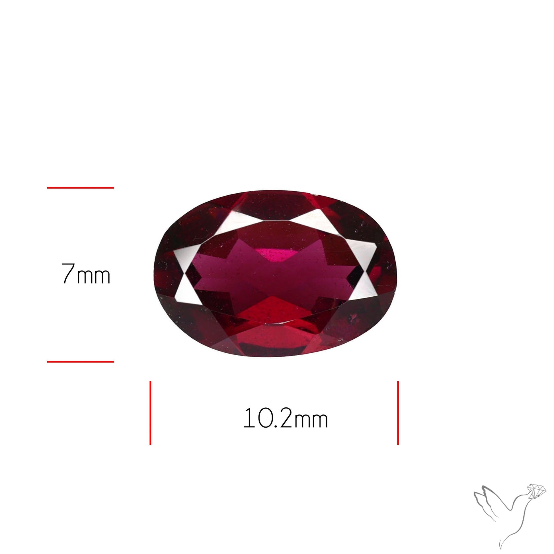 Gem Rhodolite Garnet Faceted