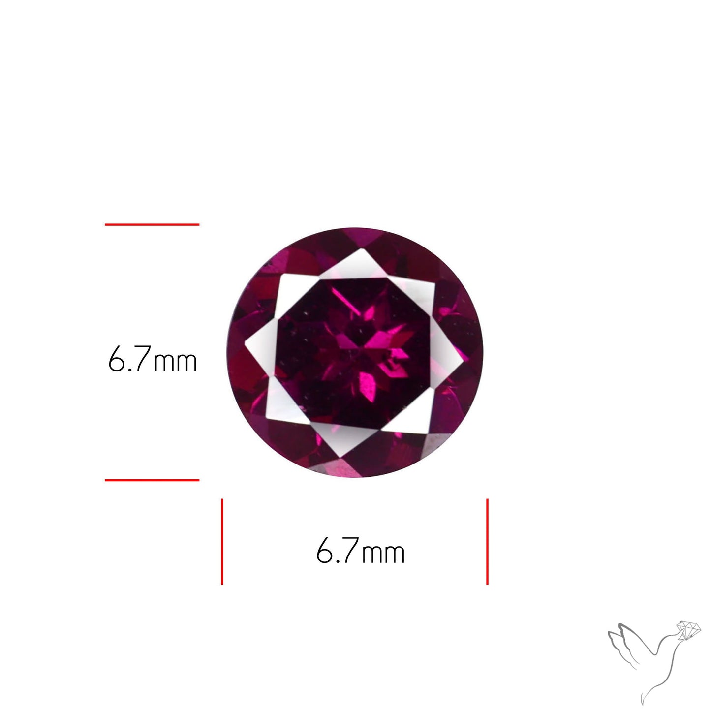 Gem Rhodolite Garnet Faceted
