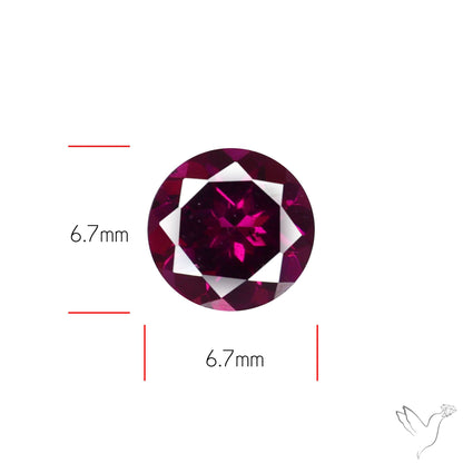 Gem Rhodolite Garnet Faceted