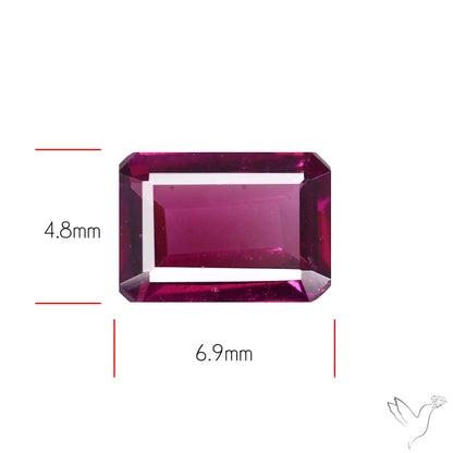 Gem Rhodolite Garnet Faceted