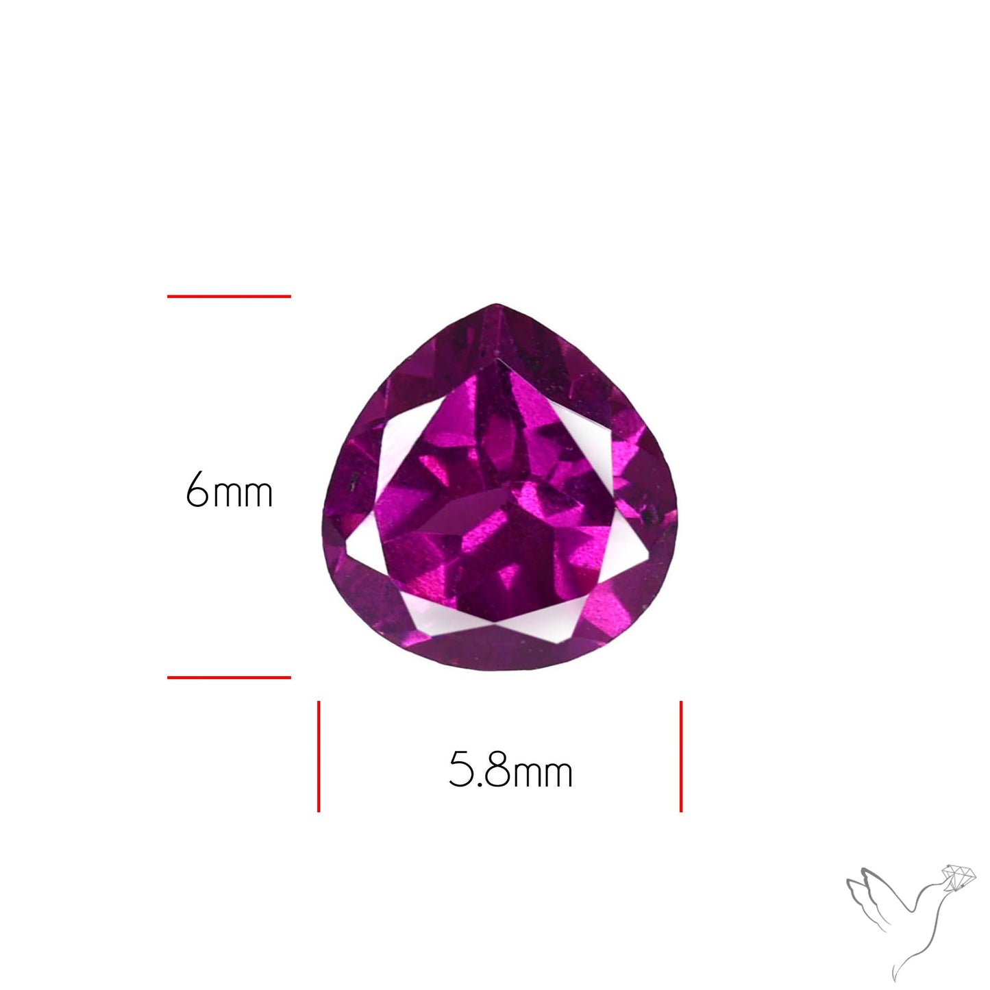 Gem Rhodolite Garnet Faceted